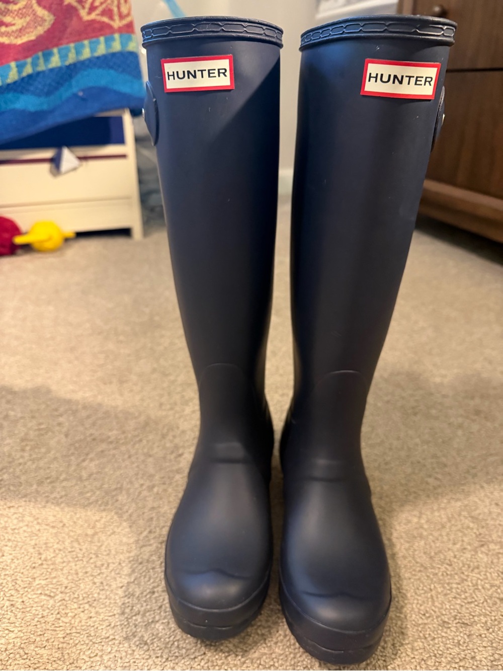 Hunter - Navy Tall Rain Boots